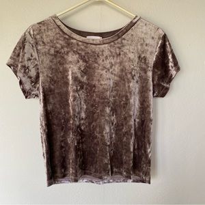 Velvet top
